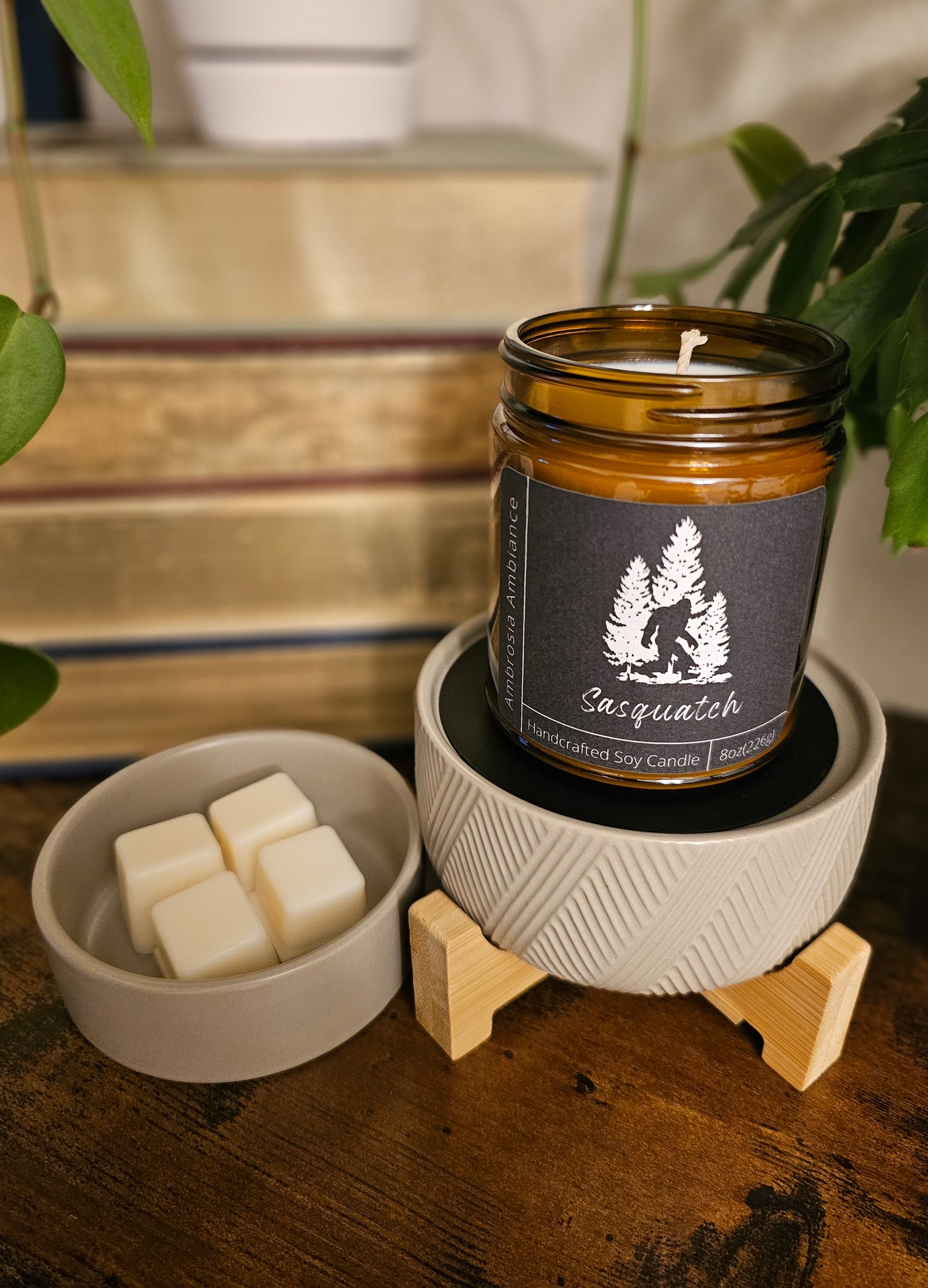 Wooden Pedestal 2-in-1 Classic Wax Warmer