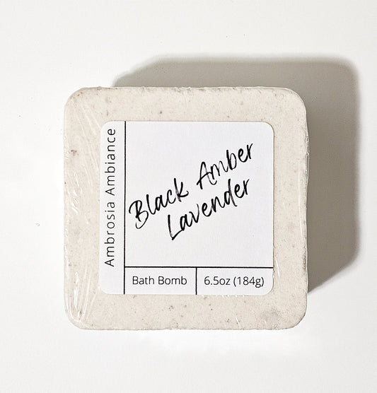 Black Amber Lavender | Bath Bomb