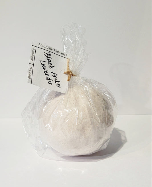 Black Amber Lavender | Bath Bomb