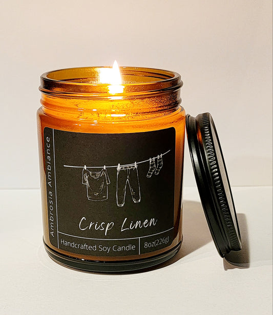 Crisp Linen | Soy Wax Candle