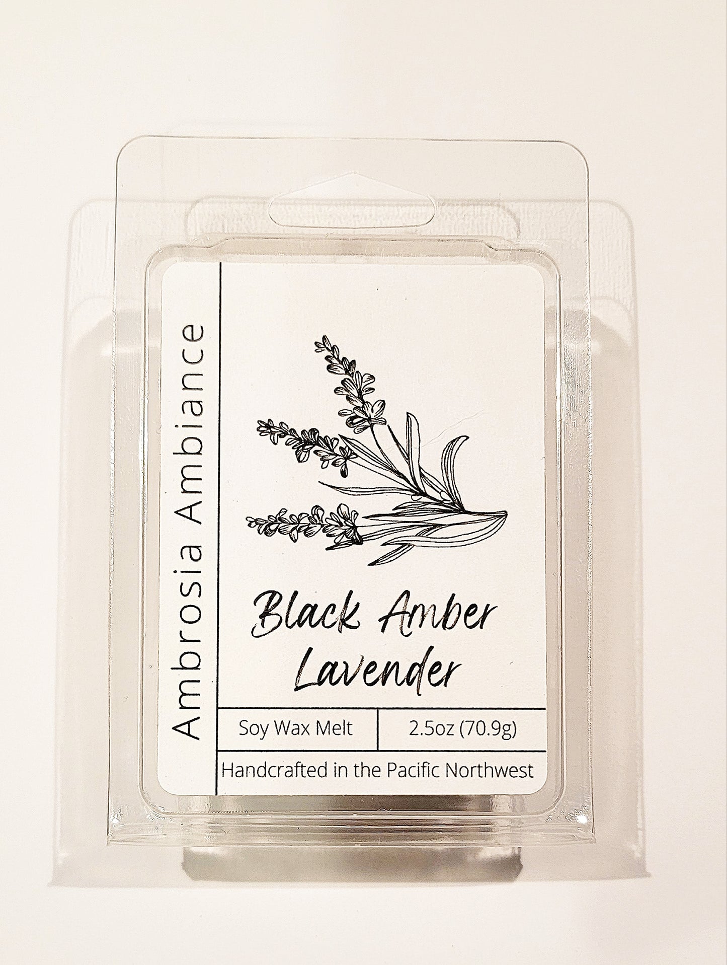 Black Amber Lavender | Soy Wax Melt